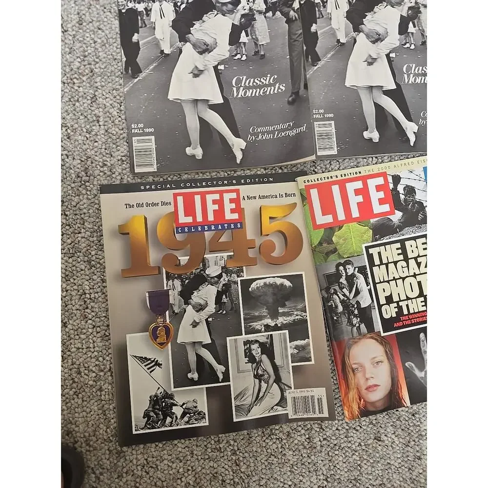 Lot‎ of 5 Vintage 1990s Random LIFE Best Photographs, Classic Moments Magazines